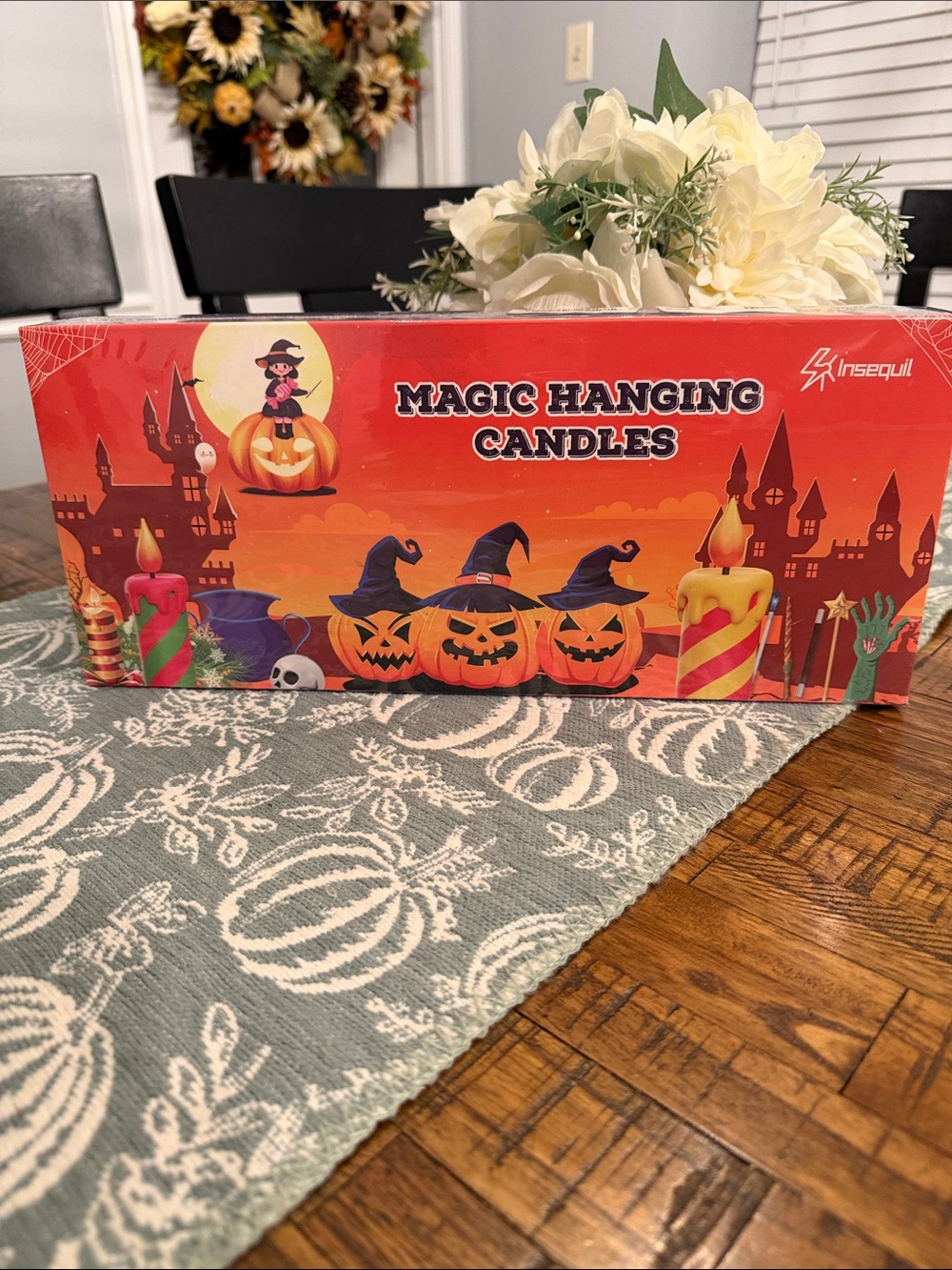 Halloween Magic Hanging Candles & Wand